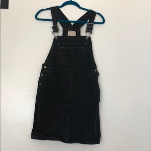Black Denim Overalls Dress 🖤